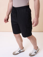 Mens Solid Regular Fit Drawstring Short